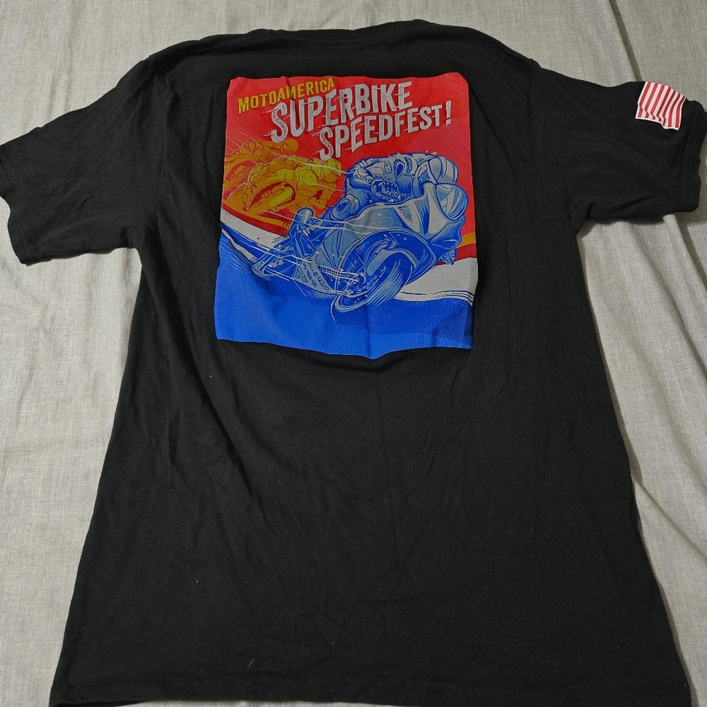 Motoamerica Superbike Speedfest tee shirt 3X Black Motorcycle Grand Prix racing